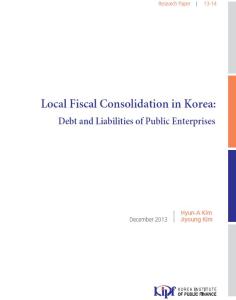 13-14 Local Fiscal Consolidation in Korea